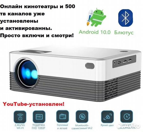 Проектор P35 на Андроиде. Новый