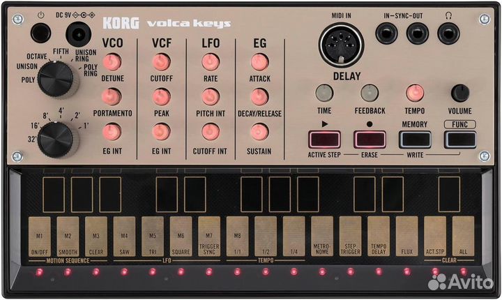 Драм-машина korg volca keys