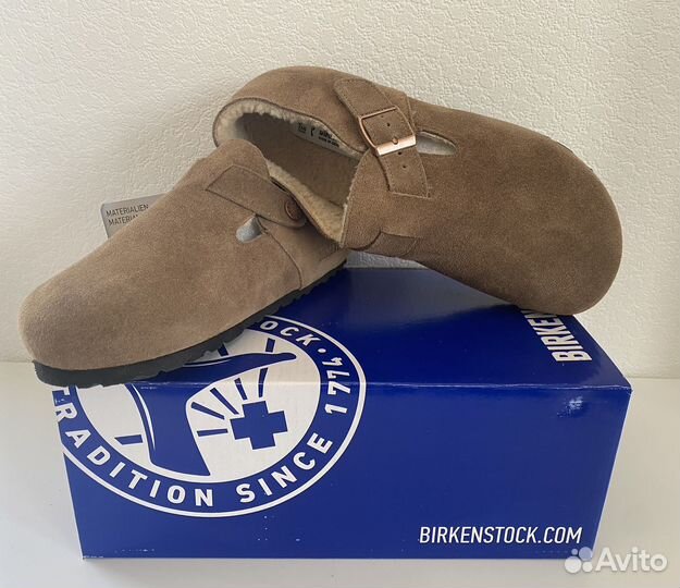 Меховые тапочки Birkenstock