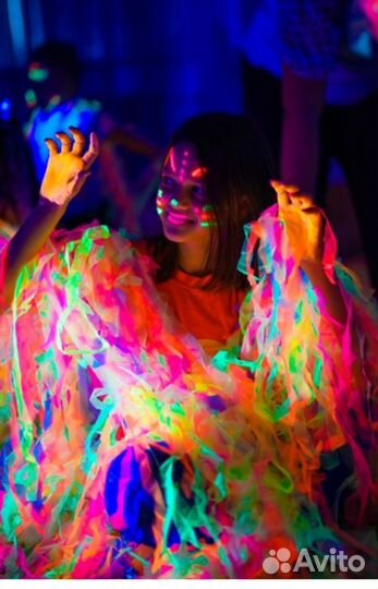 Бумажная дискотека неоновая