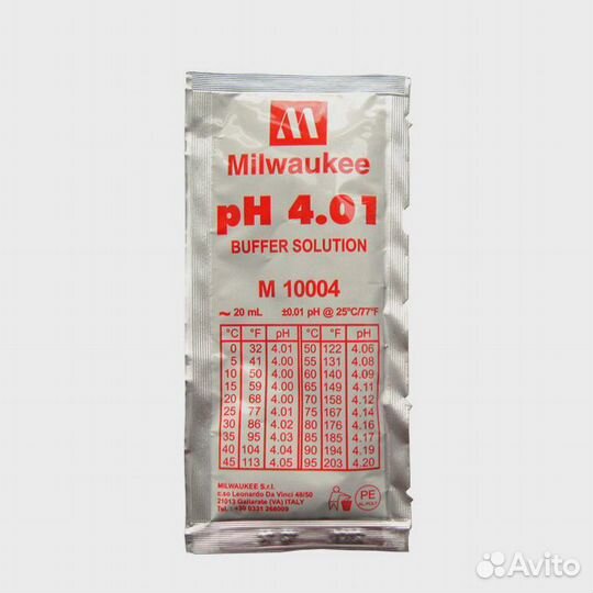 PH 4.01 Calibration Buffer Solution 20мл Milwaukee