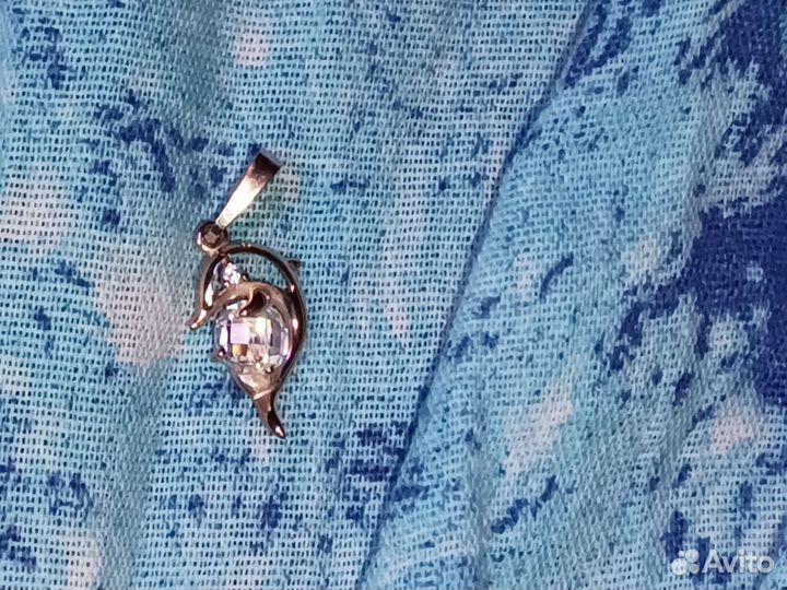 Подвеска дельфин золото