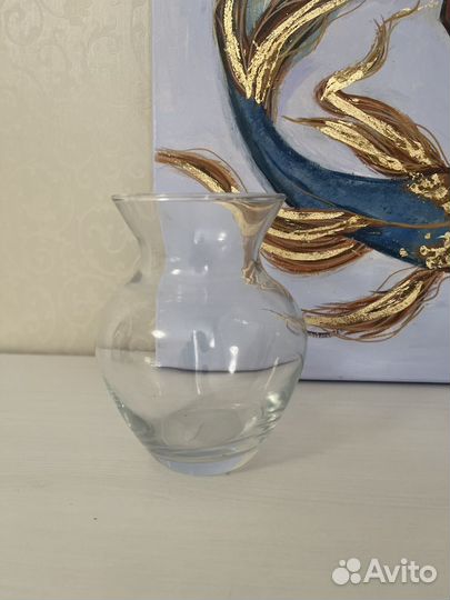 Новая стеклянная ваза, баночка 500 мл, аквариум