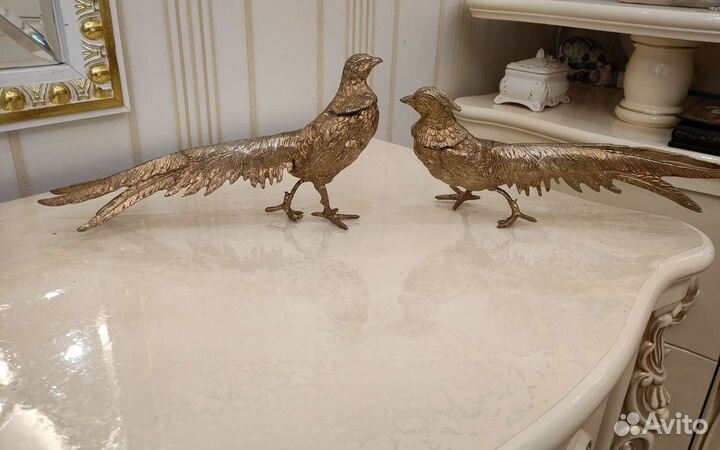Бронзовые статуэтки фазаны