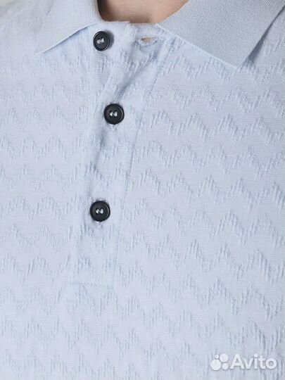 Поло из вискозы Giorgio Armani