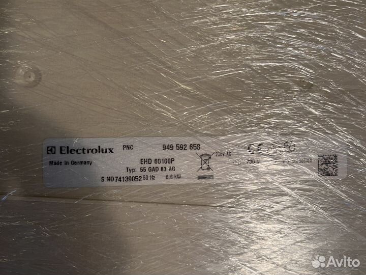 Плита электрическая Electrolux