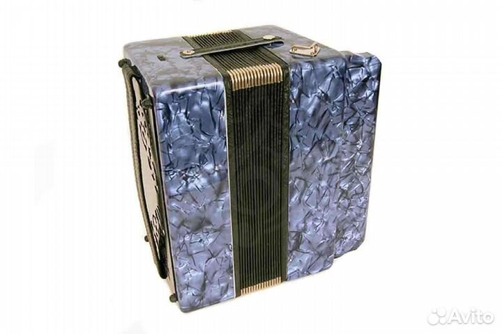 Гармонь Шуйская S6XL-A-BL Чайка 204 Синяя Новая