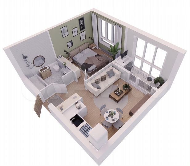 1-к. квартира, 35,5 м², 7/7 эт.