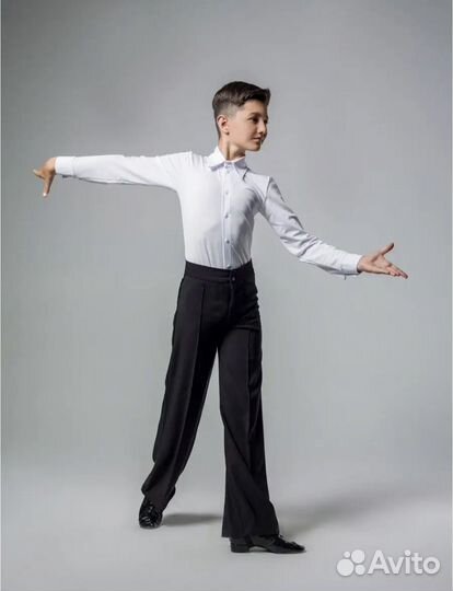 Рубашка-боди и брюки для спортивных бальных танцев