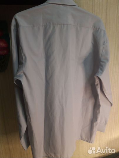 Рубашка Patrick Leclair голубая мужская