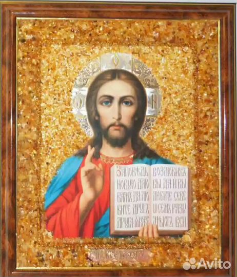 Иконы,картины,сувенирка из янтаря