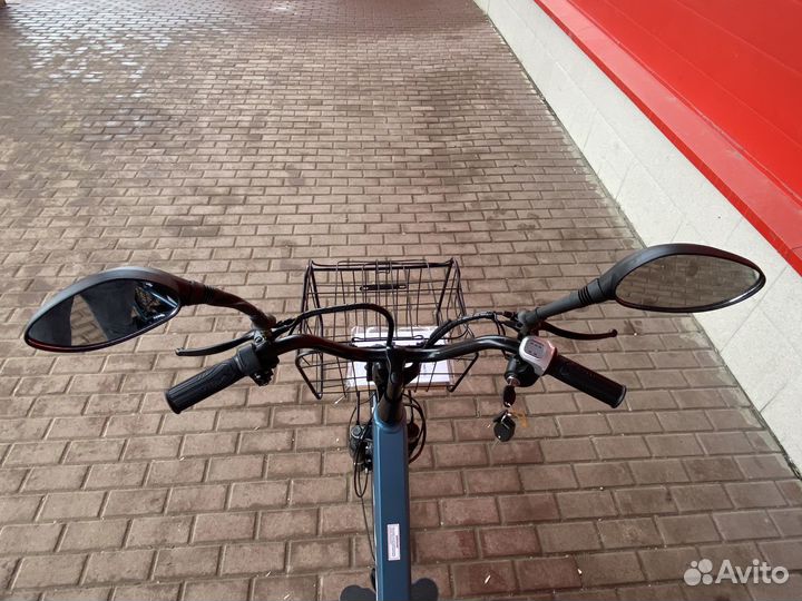 Электровелосипед green city e-alfa new(синий)