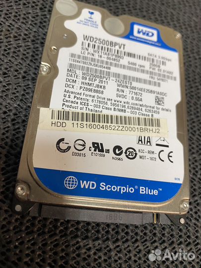 Жесткий диск 250 GB