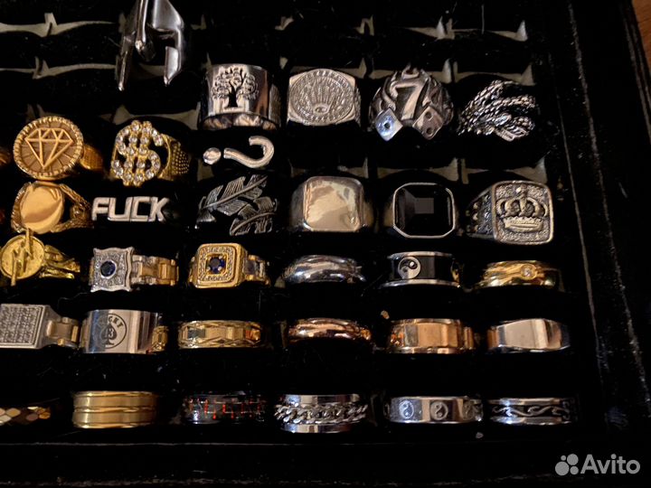 Кольца мужские бижутерия