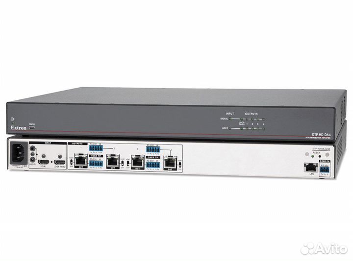 Усилитель распределитель Extron DTP HD DA4 4K 230