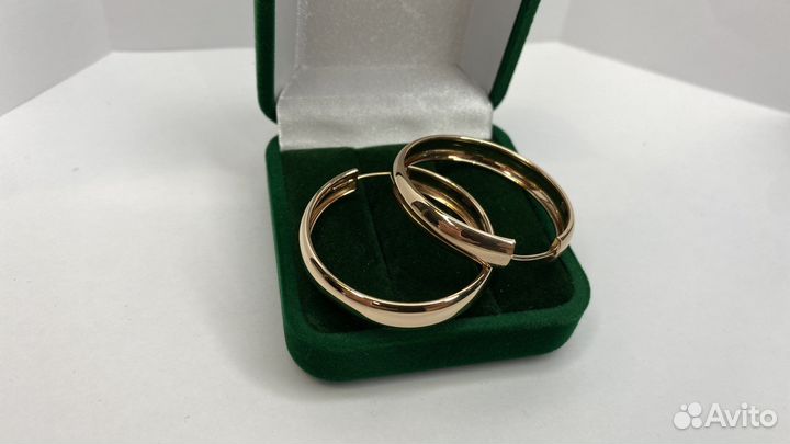 Золотые серьги конго