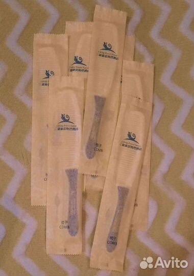 Расчёски в индивидуальных упаковках 7 штук