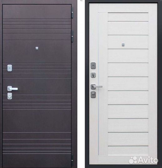 Дверь входная Шоколад металлическая Дуэт