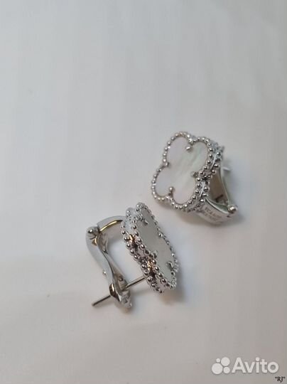 Женские серьги van cleef 18К