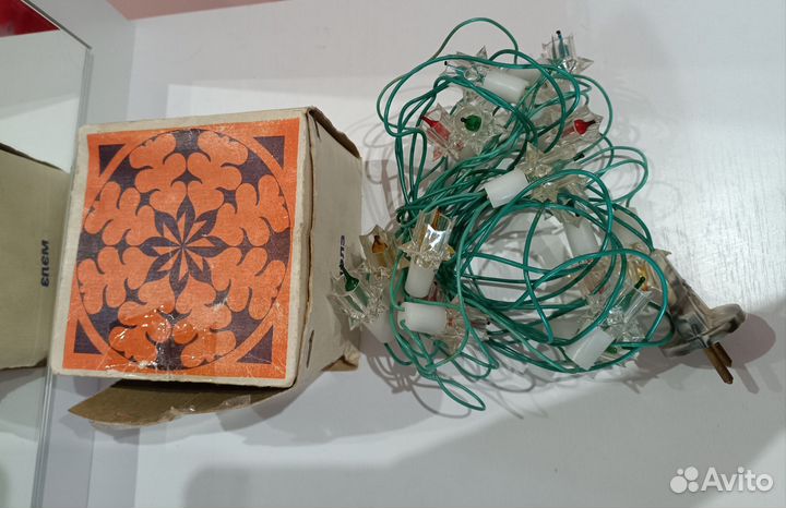 Электрогирлянда СССР, гирлянда для елки, рабочая