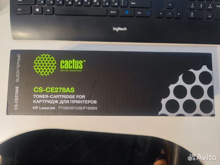 Картридж Cactus CS-CE278AS CE278A черный, для HP