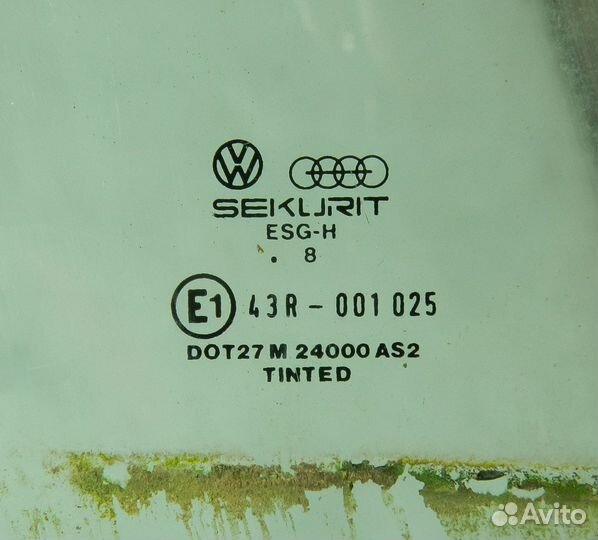 Стекло двери передней правой VW Passat B3