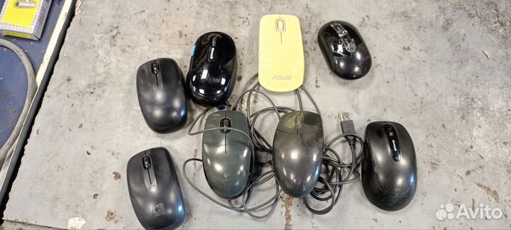 Клавиатура для компьютера 16 шт, мышь 8шт