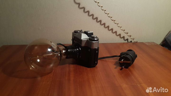 Зенит ет Zenit ET лофт светильник из фотоаппарата