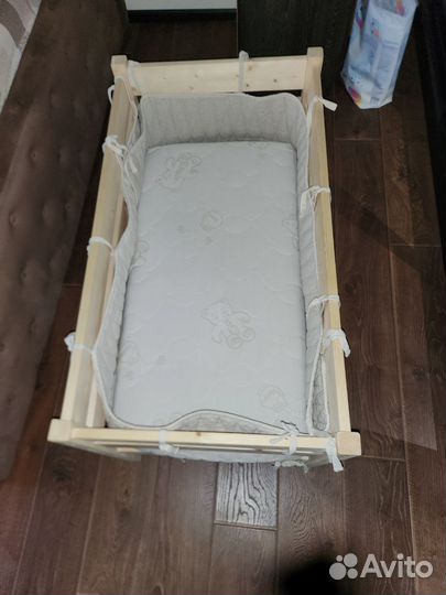 Детская кроватка приставная для новорожденных