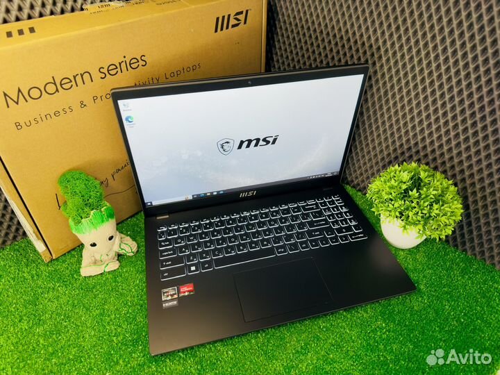 Ноутбук MSI Modern 15 На Гарантии (Комплект)