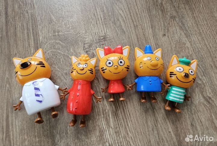 3 кота набор фигурок