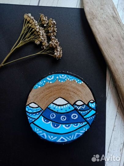 Магнит с горами Алтая, сувенир