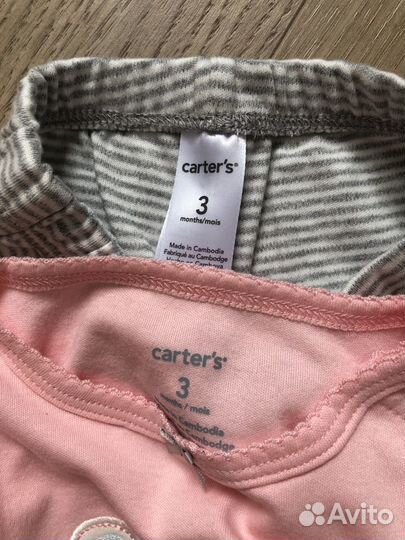 Комплект Carter’s новый 3м
