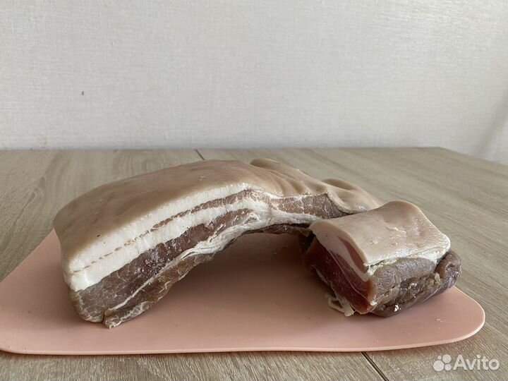 Домашнее сало, копченая грудинка, копченые ребра