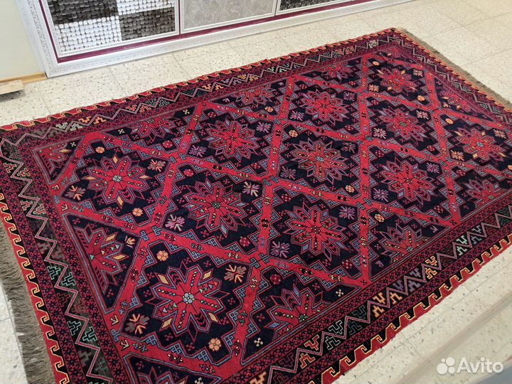 Ковер-Сумах ручной работы.Арт-39.Шерсть.Винтаж