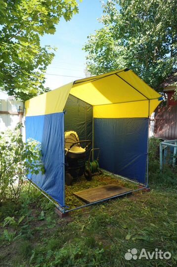 Палатка (навес, тент на каркасе) разборная 2х2м