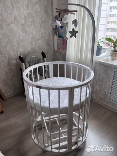 Детская кроватка трансформер Minky moon