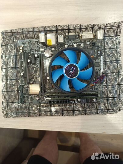 Комплект материнка+цп+память