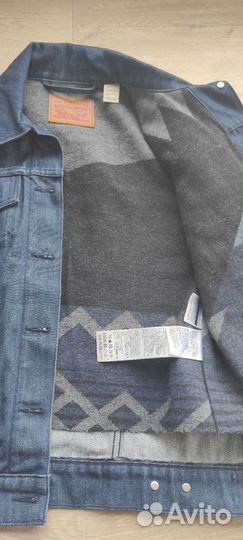 Утепленная джинсовая куртка пиджак Levi's р. M