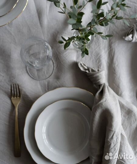 Набор фарфоровых тарелок на 7 персон(14шт)