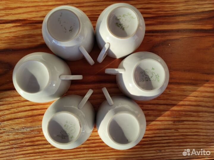 Набор Кофейный фарфоровый Вербилки, 6 шт. дфз
