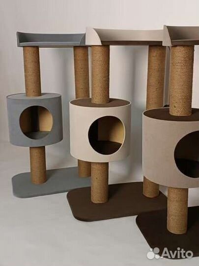 Домик с когтеточкой для крупных кошек