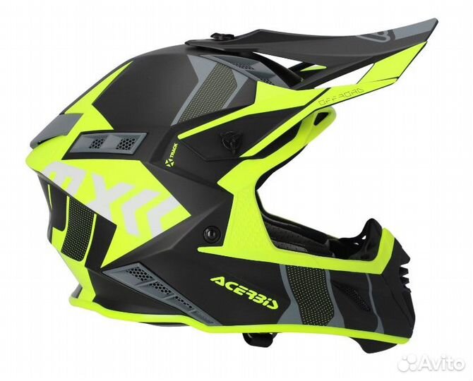 Кроссовый шлем acerbis X-track 22-06, Black/Fluo