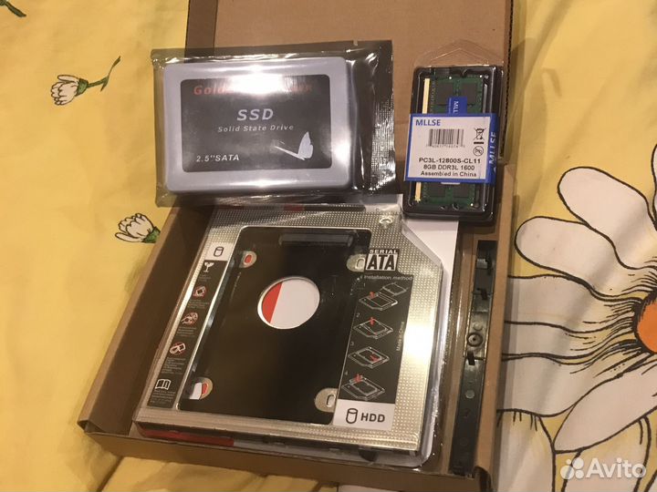 Набор для upgrade ssd, салазки, оперативная память