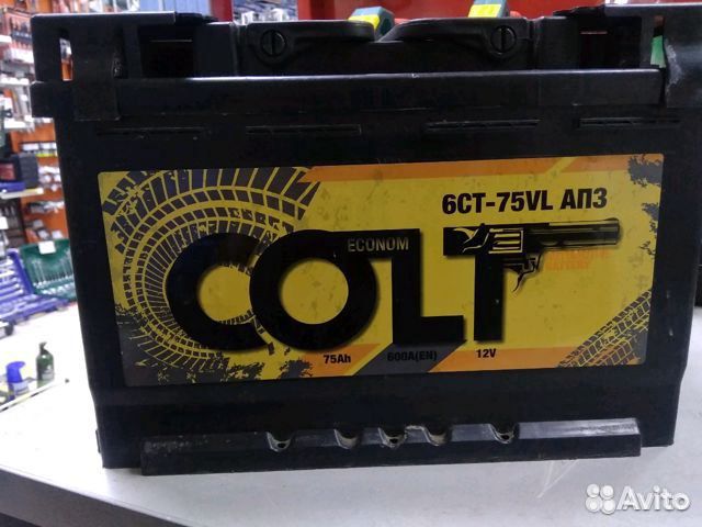 Colt (Кольт) 75Ah 600A обслуживаемый обратная пол