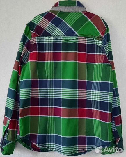 Клетчатая рубашка на мальчика размер:140
