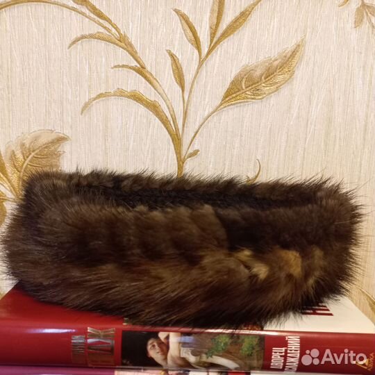 Меховая повязка на голову норка