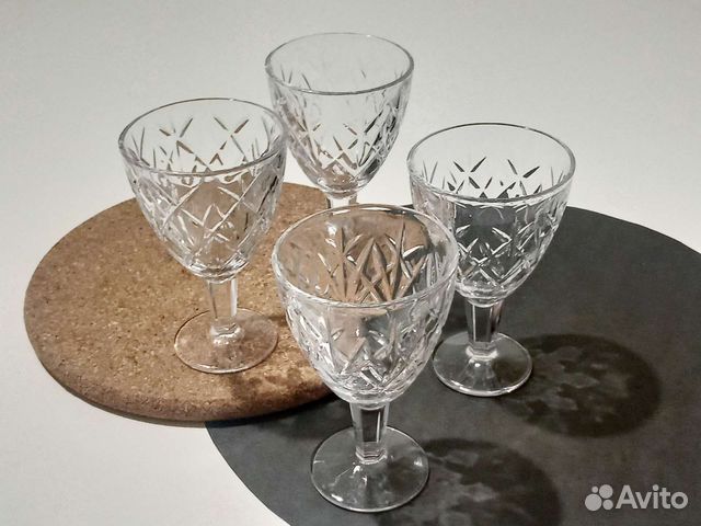 Хрустальные рюмки на ножке СССР