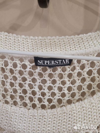 Кофта женская вязаная прозрачная