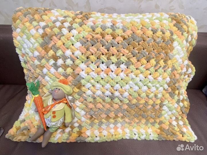 Плед детский вязаный ручная работа